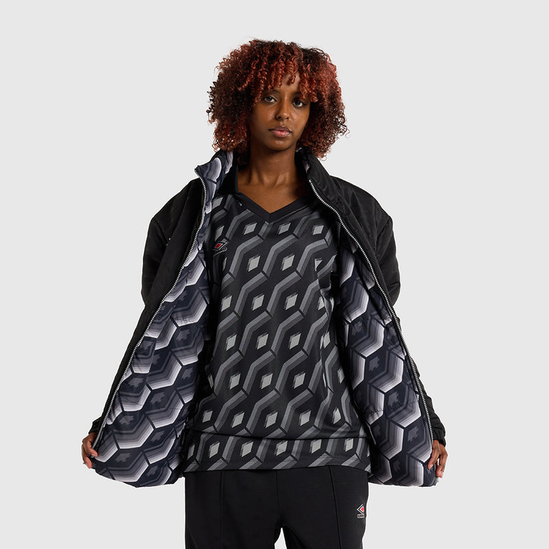 Reversible Puffer Jacket - Black/Multi